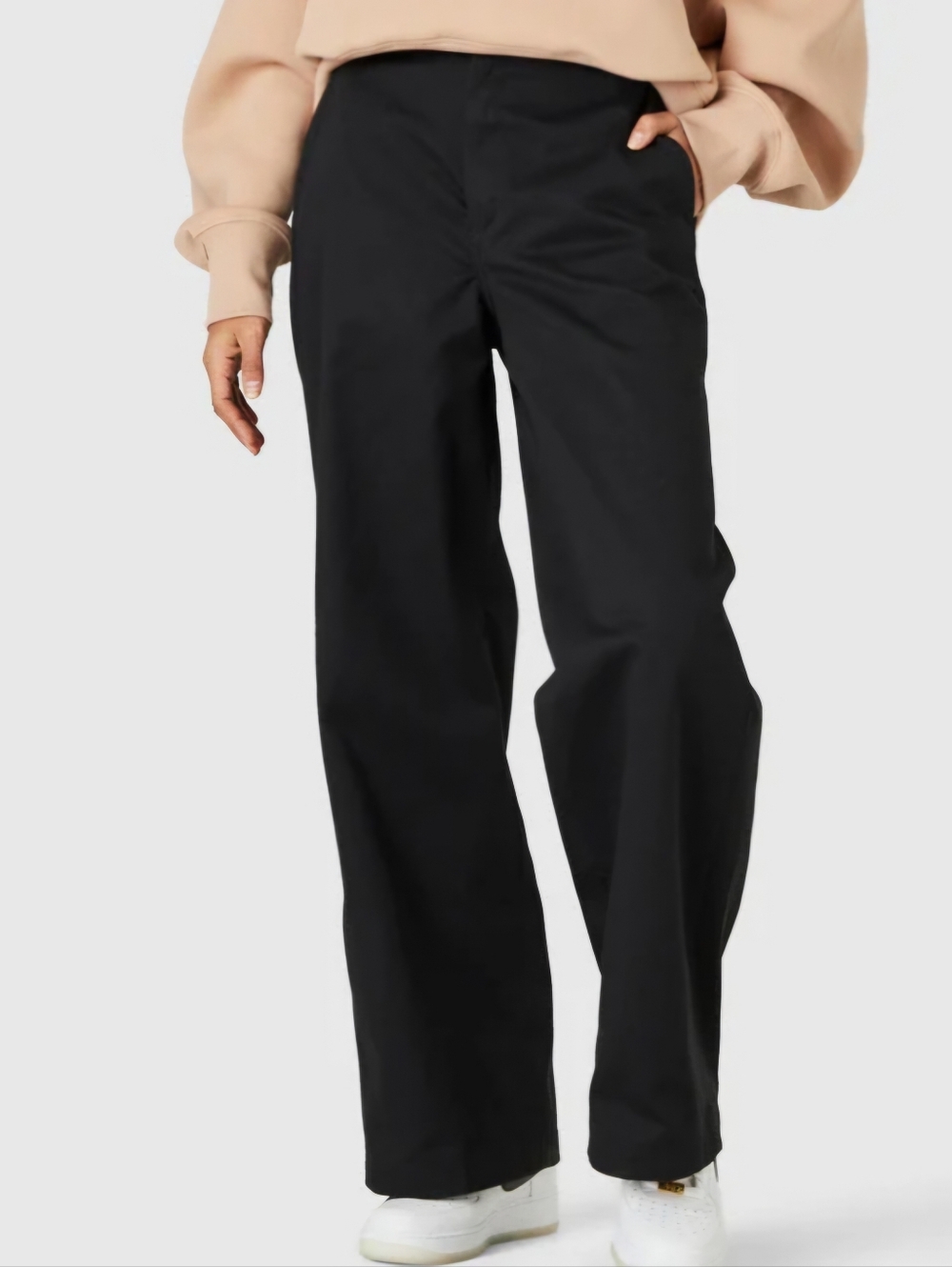 Black Dickies Wide-Leg Work Pants